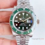 (EW) Swiss Replica Rolex Hulk Submariner Green Dial Jubilee Watch 3135 Movement